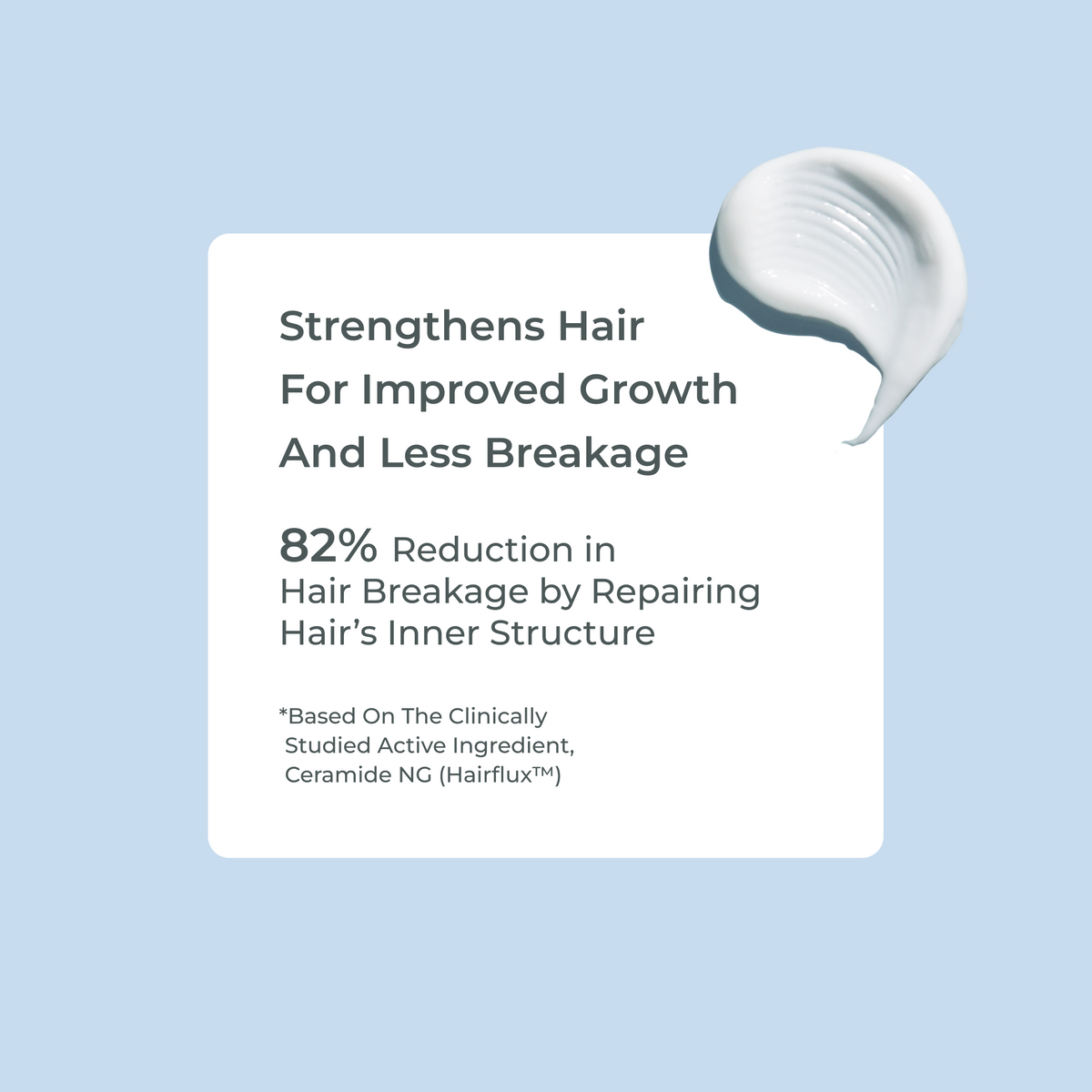 EVOLVh SmartCurl Conditioner breakage-reduction claim with cream swatch