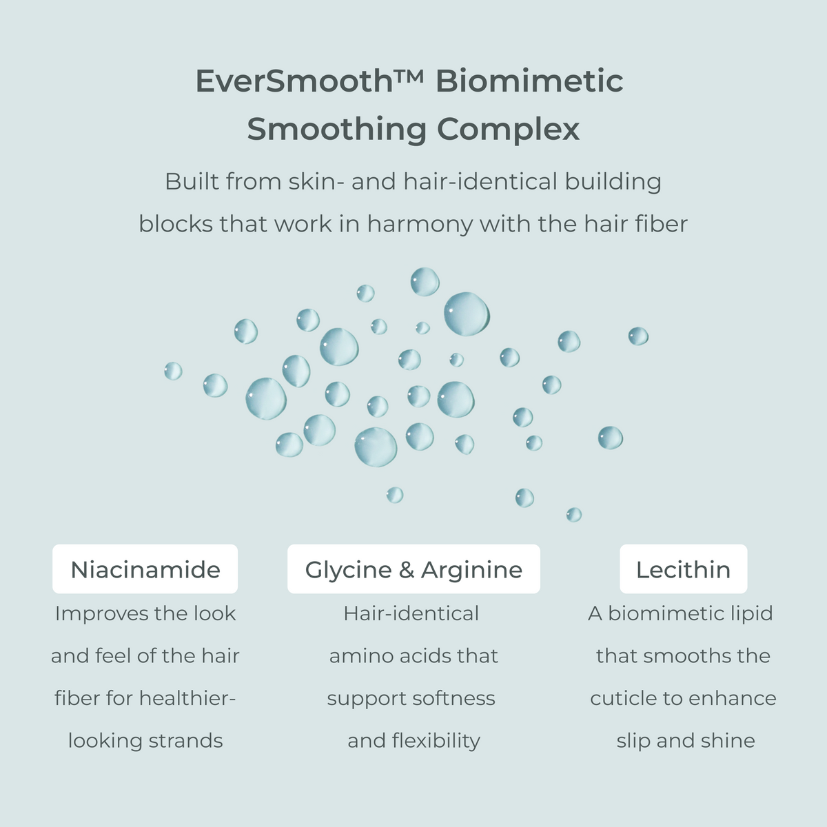 EverSmooth biomimetic smoothing complex in EVOLVh SmartStart Detangling Leave-In Conditioner