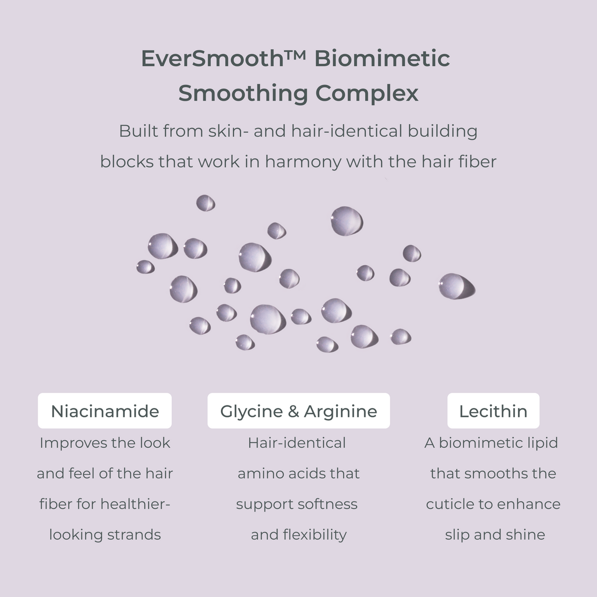EverSmooth biomimetic smoothing complex in EVOLVh SmartVolume Leave-In