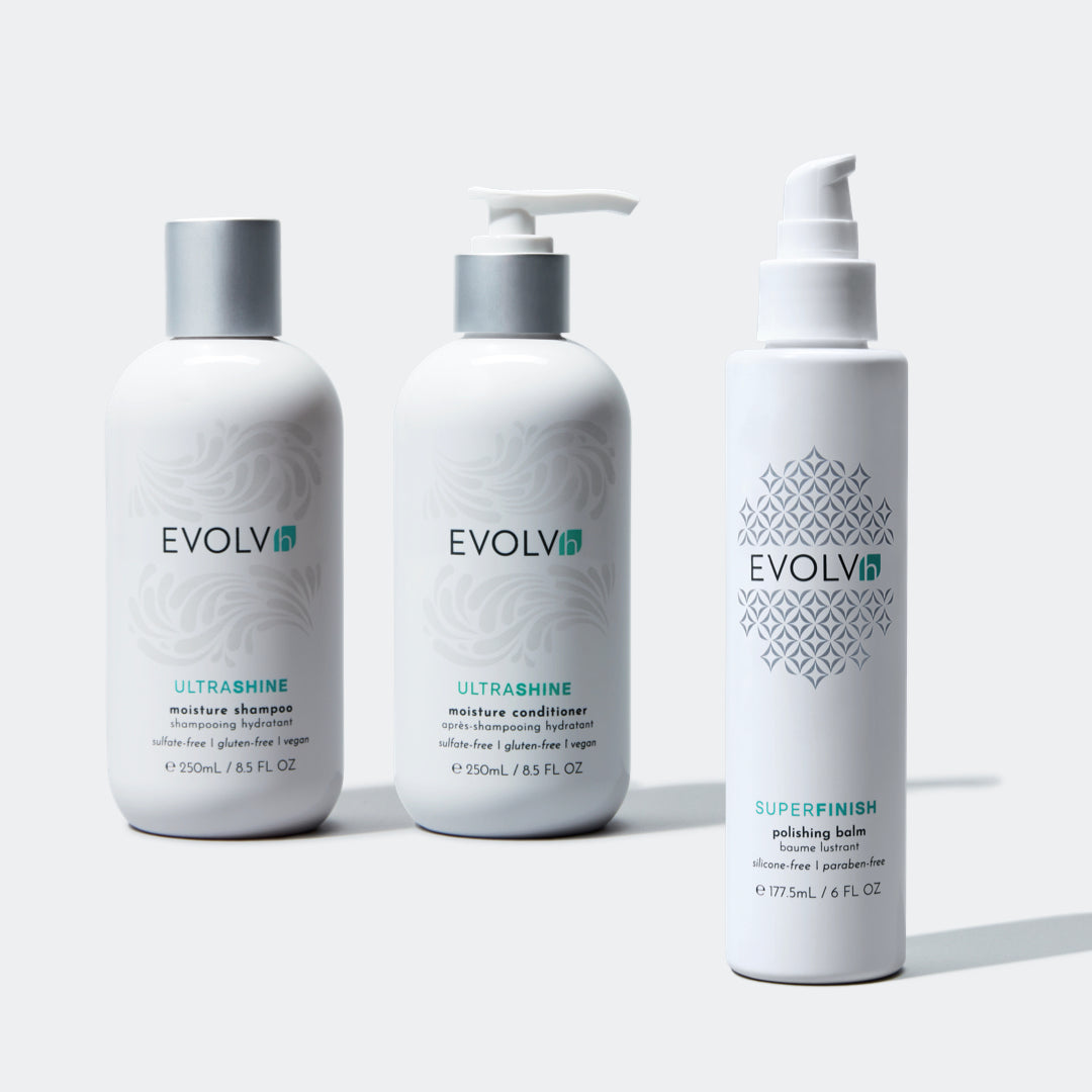 EVOLVh ULTRA high quality SHINE MOISTURE SHAMPOO & CONDITIONER 8.5oz DUO SET