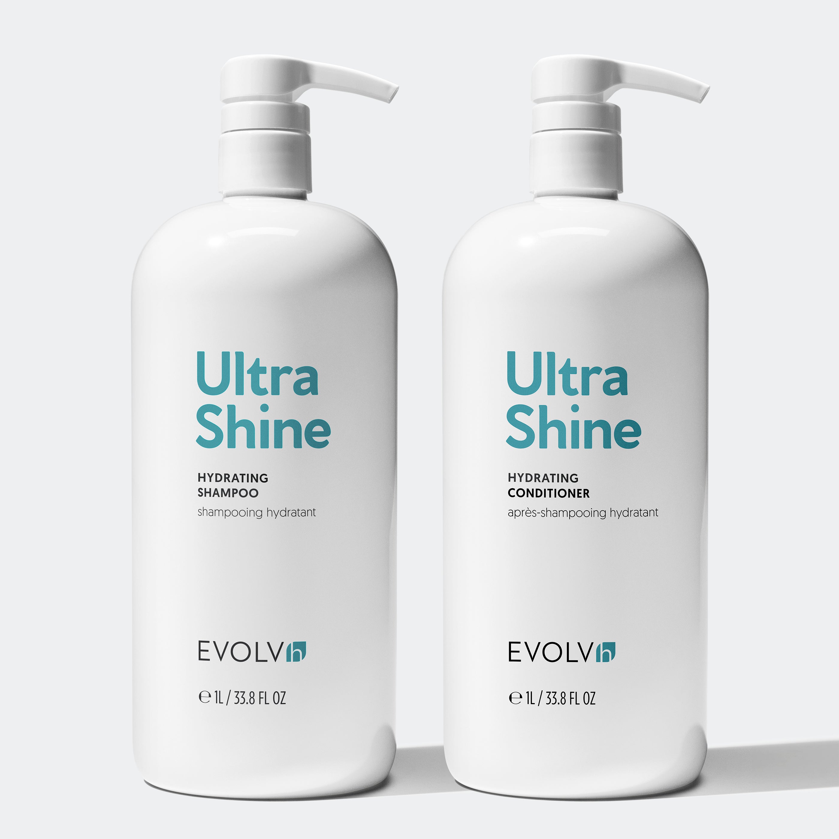 ユニシティ/Shampoo＆Conditioner(ラスト②) UltraShine Hydrating Shampoo & Conditioner Liter Duo – EVOLVh
