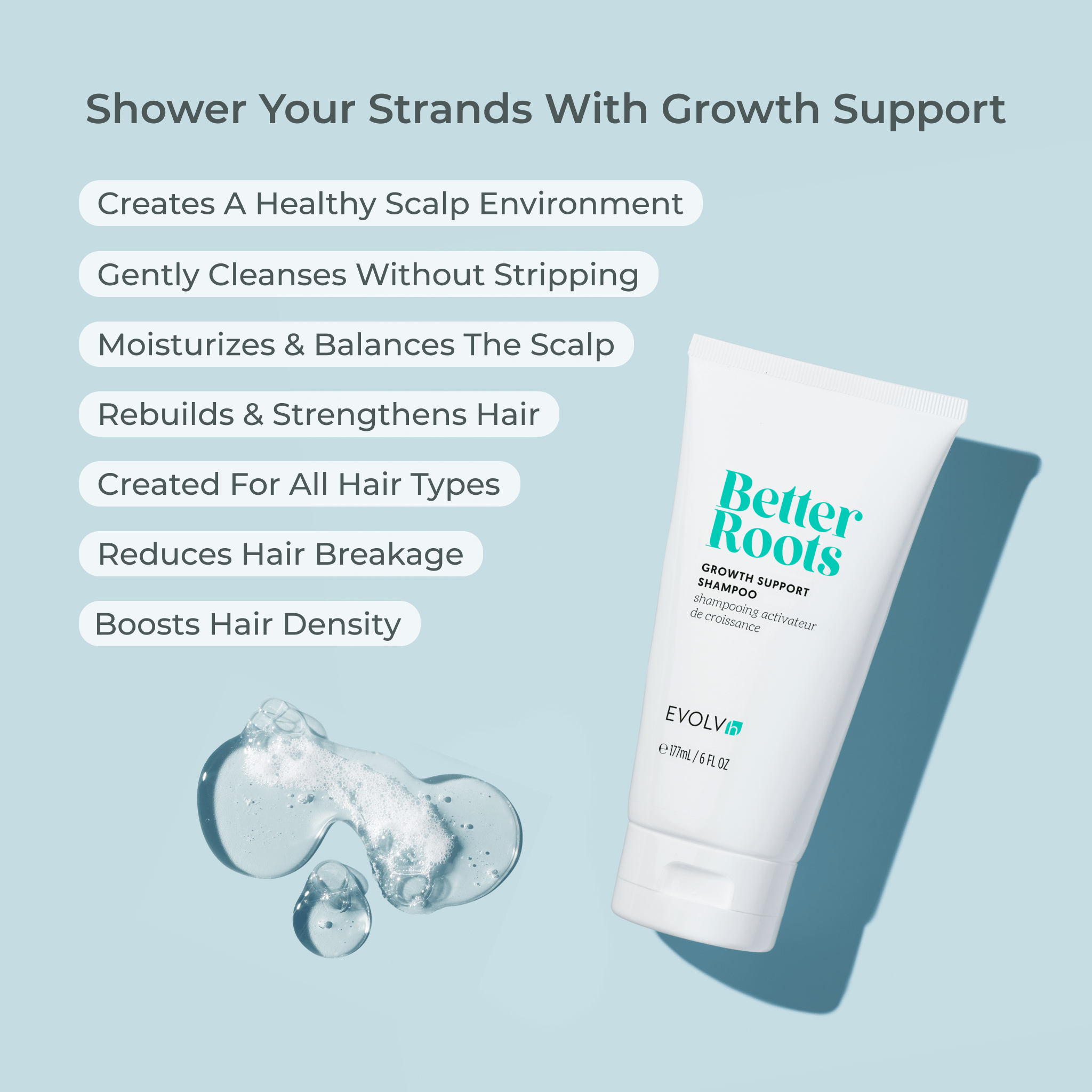 EVOLVh  Better Roots Growth Support Shampoo and Conditioner Duo